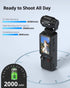 4K HD Video Recording Camera with 1.9" CMOS, USB Rechargeable, 180° Rotating Action Camcorder for Vlogging, Live Streaming
