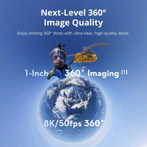 DJI Osmo 360 Standard Bundle 360 Camera with 1 Inch ° Imaging ° Video in 8K Native ° Photo in 120MP DJI Osmo 360